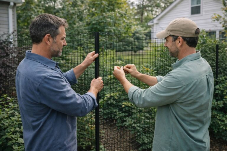 De buren werken samen